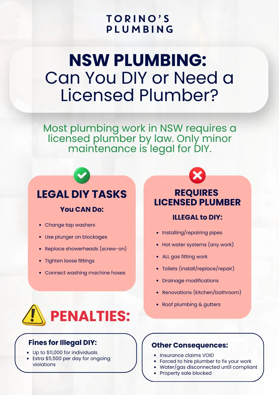 NSW Plumbing Insight with Torino's Plumbing